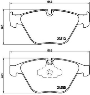 Комплект тормозных колодок BREMBO P06055