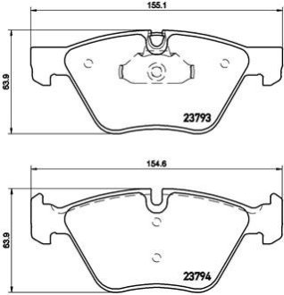 Комплект гальмівних колодок BREMBO P06057