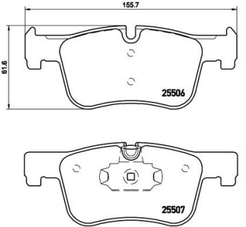 Гальмівні колодки тюнінгові BREMBO P06070X