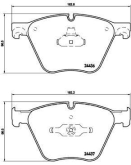 Комплект тормозных колодок BREMBO P06073