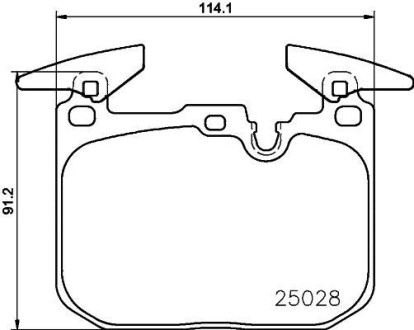 Гальмівні колодки дискові BREMBO P06 096