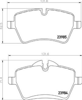 Гальмівні колодки дискові BREMBO P06 104