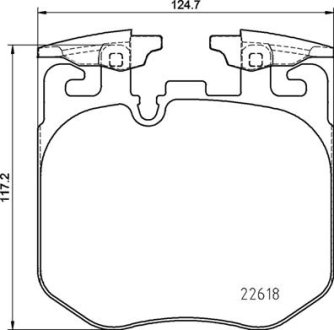 Комплект тормозных колодок из 4 шт. дисков BREMBO P06106