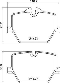 Тормозные колодки дисковые BREMBO P06 116