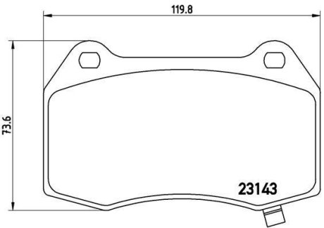 Тормозные колодки дисковые BREMBO P09 003