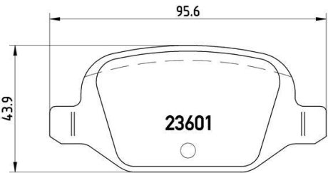 Гальмівні колодки дискові BREMBO P23 064