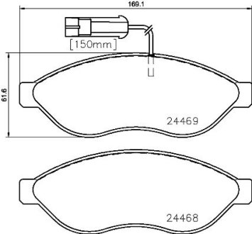 Тормозные колодки дисковые BREMBO P23 143