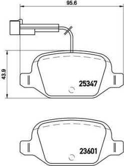 Гальмівні колодки дискові BREMBO P23 146