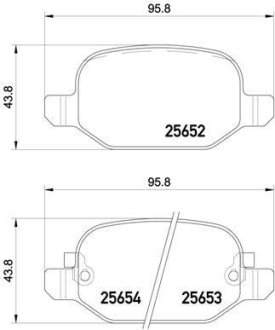 Тормозные колодки дисковые BREMBO P23 150