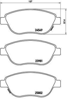 Тормозные колодки дисковые BREMBO P23 153