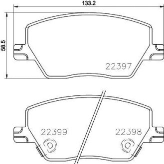 Гальмівні колодки дискові BREMBO P23 170