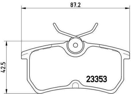 Комплект тормозных колодок BREMBO P24047