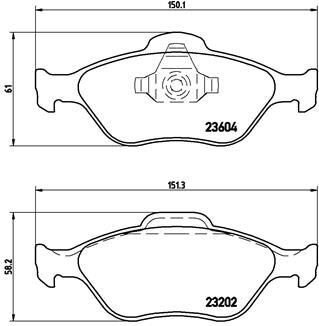 Гальмівні колодки тюнінгові BREMBO P24055X