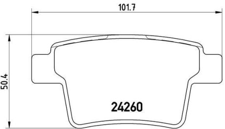 Тормозные колодки дисковые BREMBO P24 063