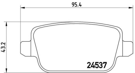 Гальмівні колодки тюнінгові BREMBO P24075X