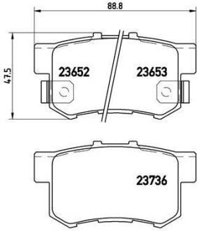 Комплект гальмівних колодок BREMBO P28039