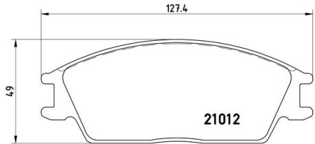 Комплект гальмівних колодок BREMBO P30001