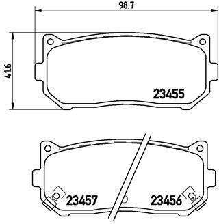 Комплект гальмівних колодок BREMBO P30008