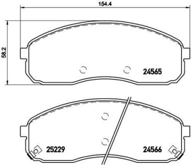 Тормозные колодки дисковые BREMBO P30 058