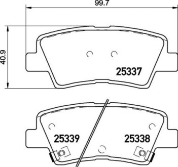 Тормозные колодки дисковые BREMBO P30 094