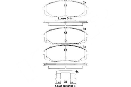 Тормозные колодки дисковые BREMBO P30 095