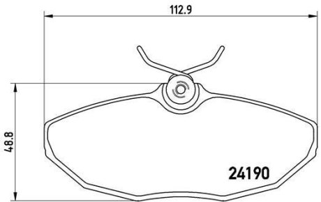 Тормозные колодки дисковые BREMBO P36 015