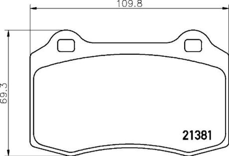 Гальмівні колодки дискові BREMBO P36 020X
