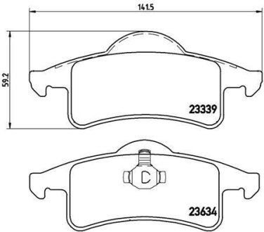 Колодки тормозные дисковые BREMBO P37006