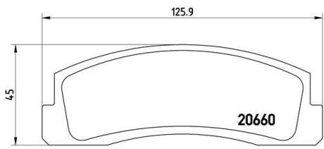 Колодки тормозные дисковые (комплект 4 шт.)) BREMBO P41002