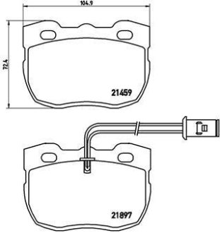 Тормозные колодки дисковые BREMBO P44 004