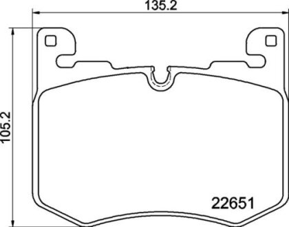 Комплект гальмівних колодок BREMBO P44030