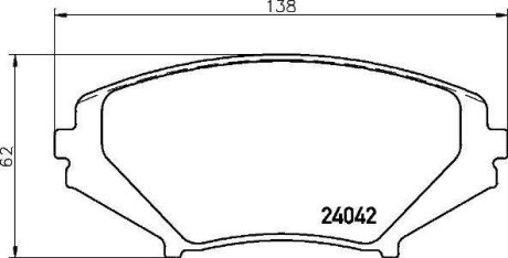 Колодки тормозные дисковые BREMBO P49034