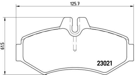 Тормозные колодки дисковые BREMBO P50 020