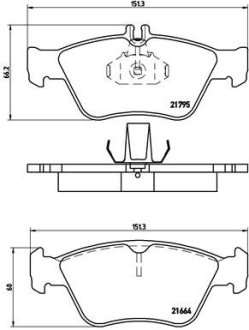 Комплект тормозных колодок BREMBO P50023