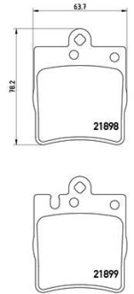 Гальмівні колодки тюнінгові BREMBO P50033X