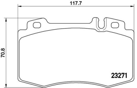 Комплект гальмівних колодок BREMBO P50041