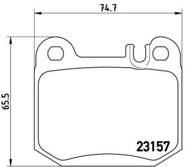 Комплект гальмівних колодок BREMBO P50043