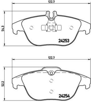 Комплект тормозных колодок BREMBO P50068