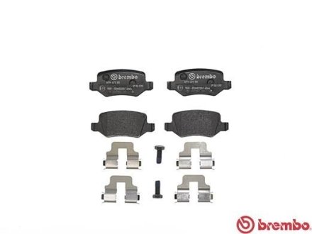 Комплект гальмівних колодок BREMBO P50090