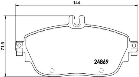 Гальмівні колодки тюнінгові BREMBO P50093X