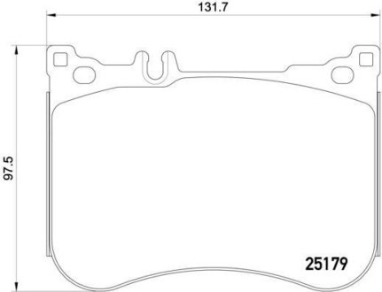 Гальмівні колодки дискові BREMBO P50 095