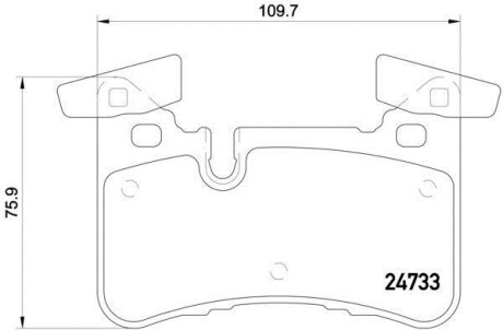 Комплект гальмівних колодок BREMBO P50110