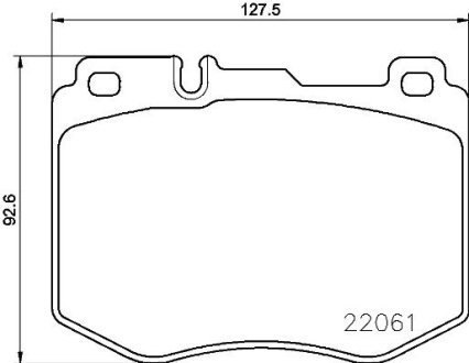 Комплект гальмівних колодок BREMBO P50120