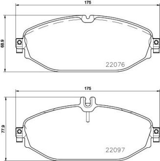 Комплект тормозных колодок BREMBO P50124