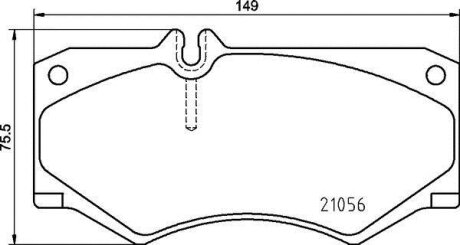 Комплект гальмівних колодок BREMBO P50134
