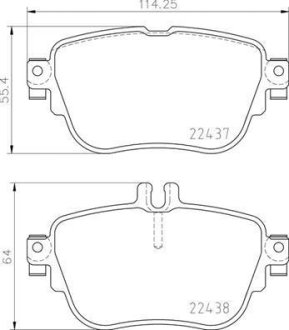 Гальмівні колодки дискові BREMBO P50 136 (фото 1)