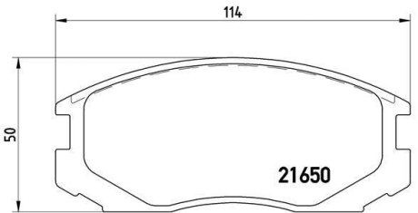 Гальмівні колодки дискові BREMBO P54 015