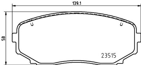 Тормозные колодки дисковые BREMBO P54 060