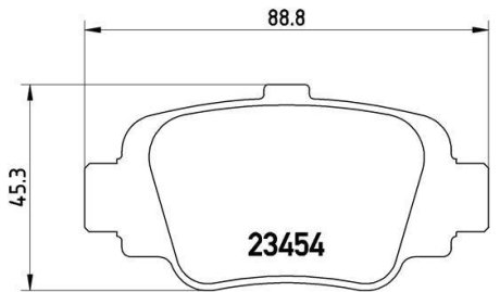 Тормозные колодки дисковые BREMBO P56 032