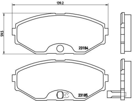 Комплект тормозных колодок BREMBO P56045